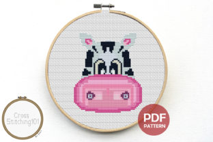 Cartoon Zebra Face Embroidery Review for Apparel Projects