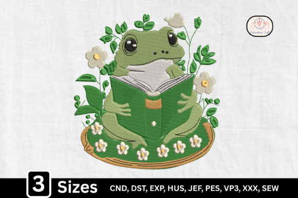 Cottagecore Cute Frog Reading Book Review