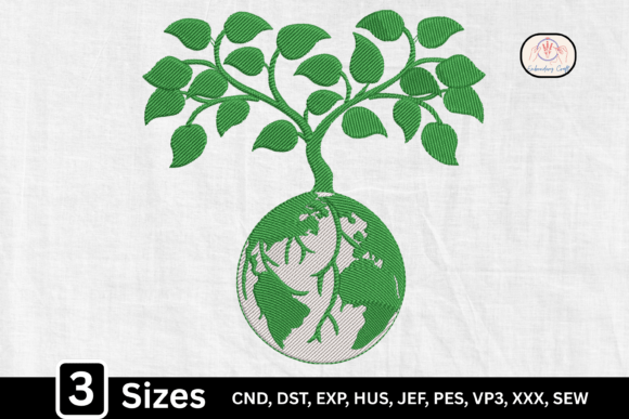 Eco Friendly World Earth Tree Embroidery Review