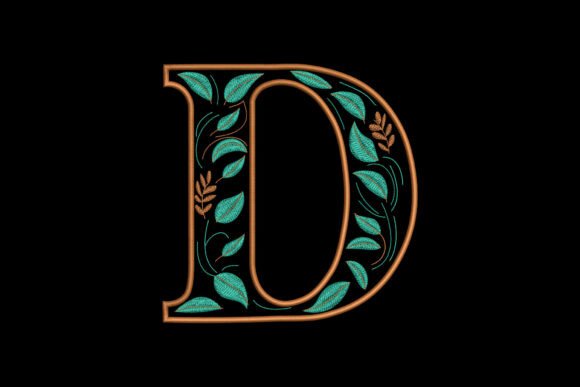Floral Alphabet Letter D Embroidery Review