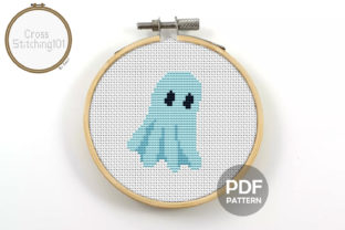 Ghost Modern Cross Stitch Pattern Review for Seasonal Embroidery