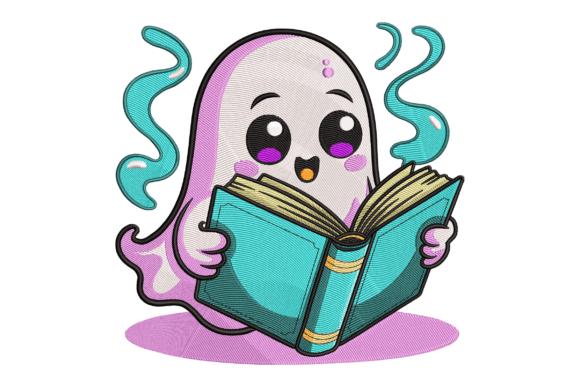 Ghost Reading Book Embroidery Review