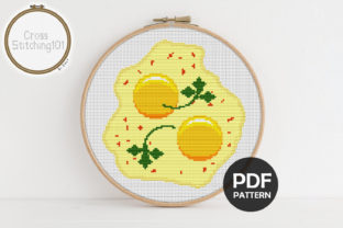 Omelette Modern Cross Stitch Pattern Review for Branding