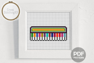 Piano Modern Cross Stitch Pattern Review for Apparel Projects