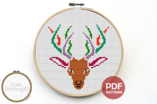 Stag Deer Modern Cross Stitch Pattern Review