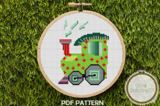 Train Engine Modern Cross Stitch Pattern Review